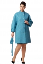 Женское пальто из текстиля с воротником 8008128