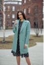 Женское пальто из текстиля с воротником 8008296