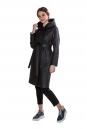 Женское пальто из текстиля с капюшоном 8011623-2