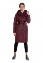 Женское пальто из текстиля с капюшоном 8011624