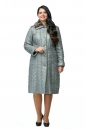 Женское пальто из текстиля с капюшоном, отделка искусственный мех 8011873-2