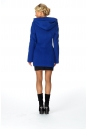 Женское пальто из текстиля с капюшоном 8012049-3