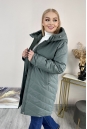 Женское пальто из текстиля с капюшоном 8024072-3
