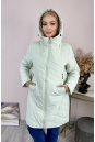 Женское пальто из текстиля с капюшоном 8024073