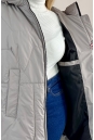 Женское пальто из текстиля с капюшоном 8024078-6