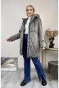 Женское пальто из текстиля с капюшоном 8024088-4