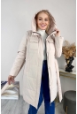 Женское пальто из текстиля с капюшоном 8024099-3