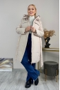 Женское пальто из текстиля с капюшоном 8024099-4
