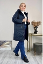 Женское пальто из текстиля с капюшоном 8024106-4